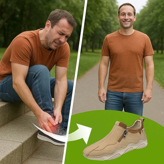 ๐ Men's Calfskin Walking Shoes ๐ Hand-sewn, slip-on design, easy to put on and take off โ
Arch support - relieve pain and walk comfortably