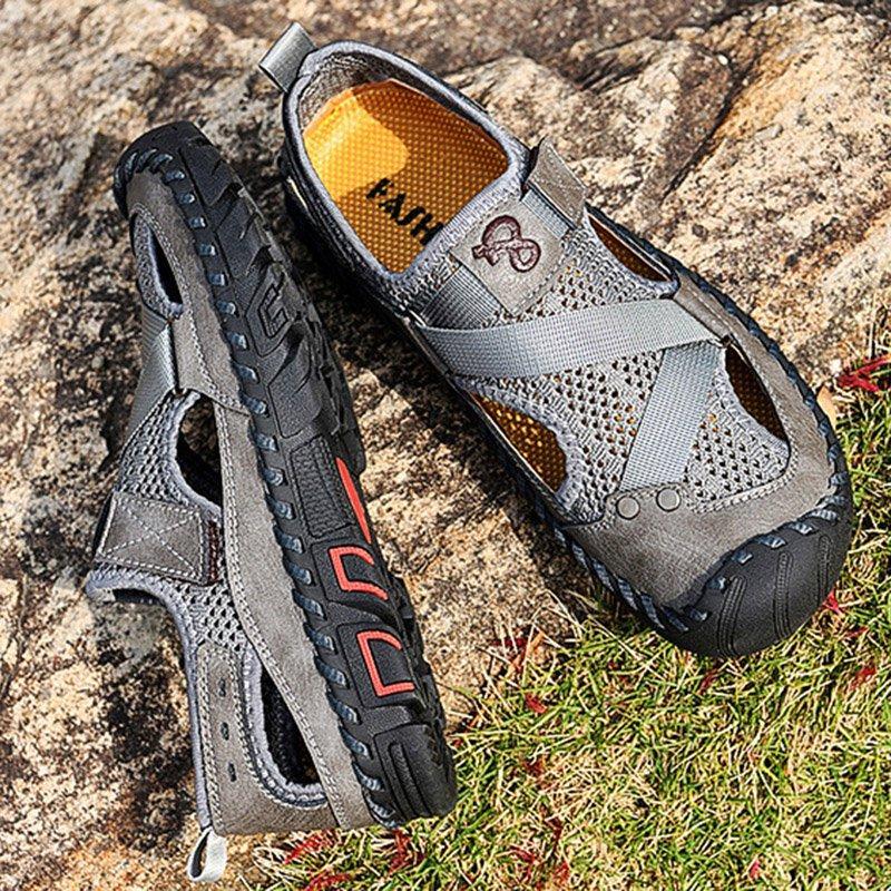 Men's Outdoor Wading Beach Shoes Mesh Non-slip Hole Sandals