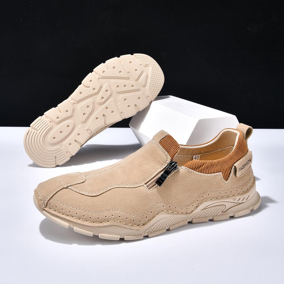 ๐ Men's Calfskin Walking Shoes ๐ Hand-sewn, slip-on design, easy to put on and take off โ
Arch support - relieve pain and walk comfortably