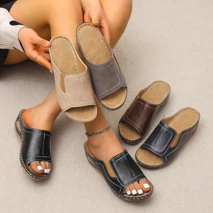 Women's summer beach open toe slippers