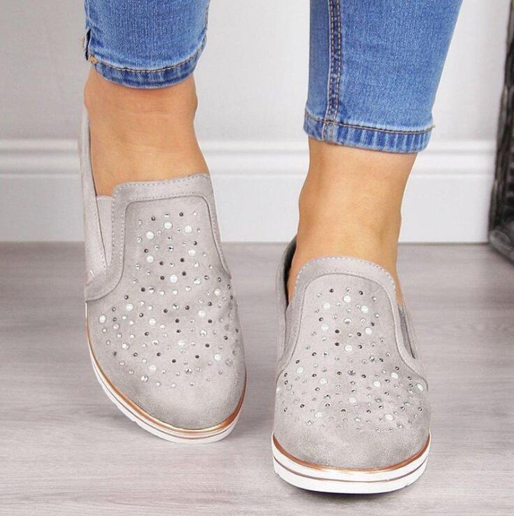 Women's breathable slip-on flat shoes
