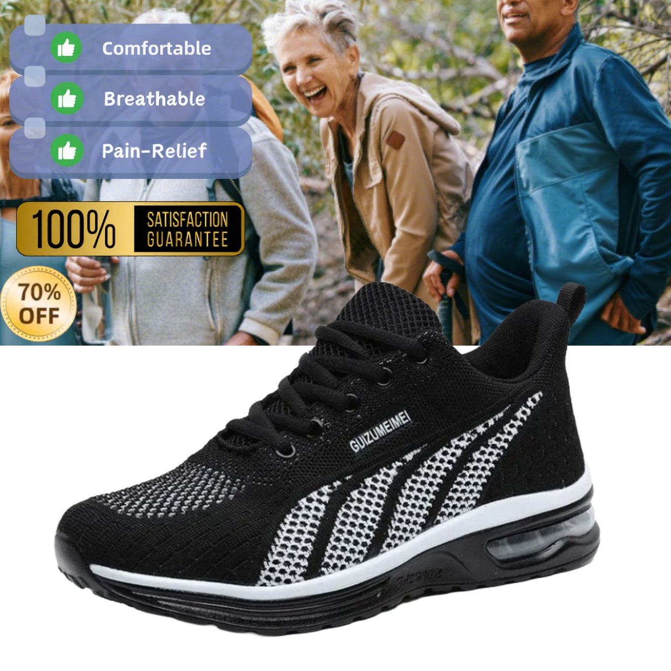 [Last Day 70% Off – Ends Soon] 🔥 Ergonomically Designed Women's Casual Shoes 👢 Arch Support ✅ Pain Relief for Comfortable Walking