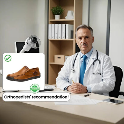 🐂Men's Calfskin Casual Shoes👞Hand-sewn, easy to put on and take off✅Arch support - relieve pain and walk comfortably
