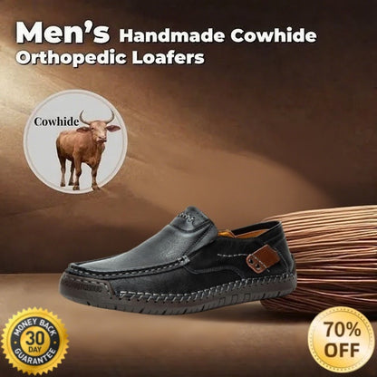 🐂Men's Calfskin Casual Shoes👞Hand-sewn, easy to put on and take off✅Arch support - relieve pain and walk comfortably