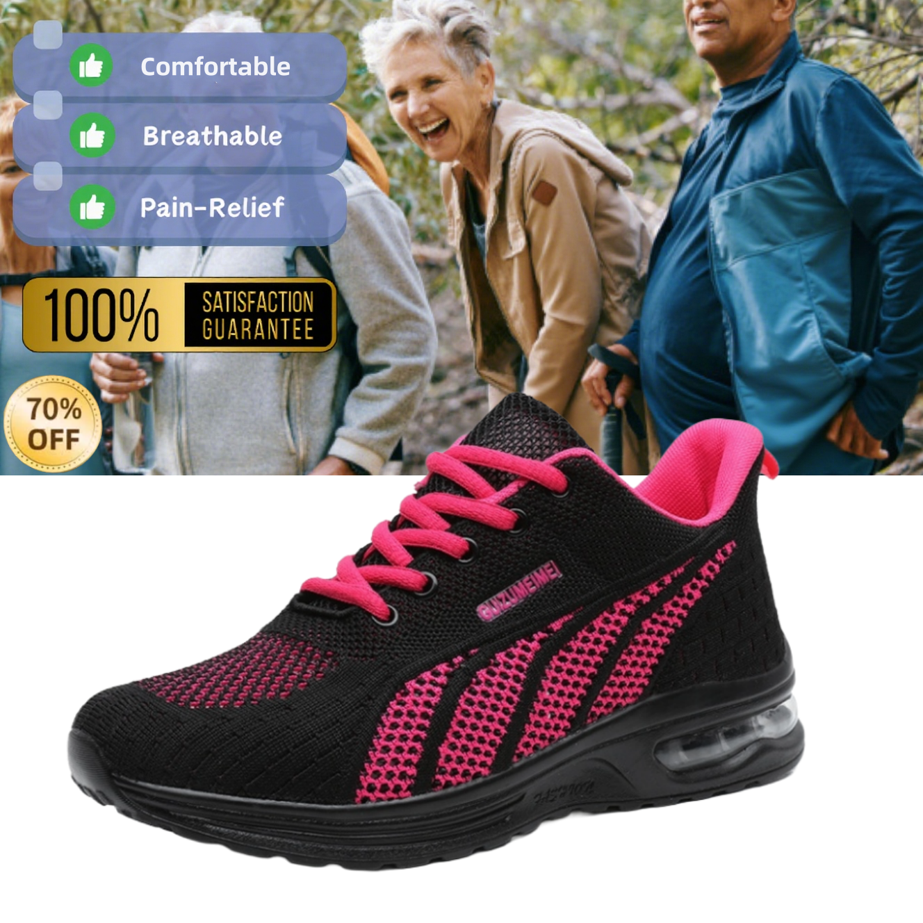[Last Day 70% Off – Ends Soon] 🔥 Ergonomically Designed Women's Casual Shoes 👢 Arch Support ✅ Pain Relief for Comfortable Walking