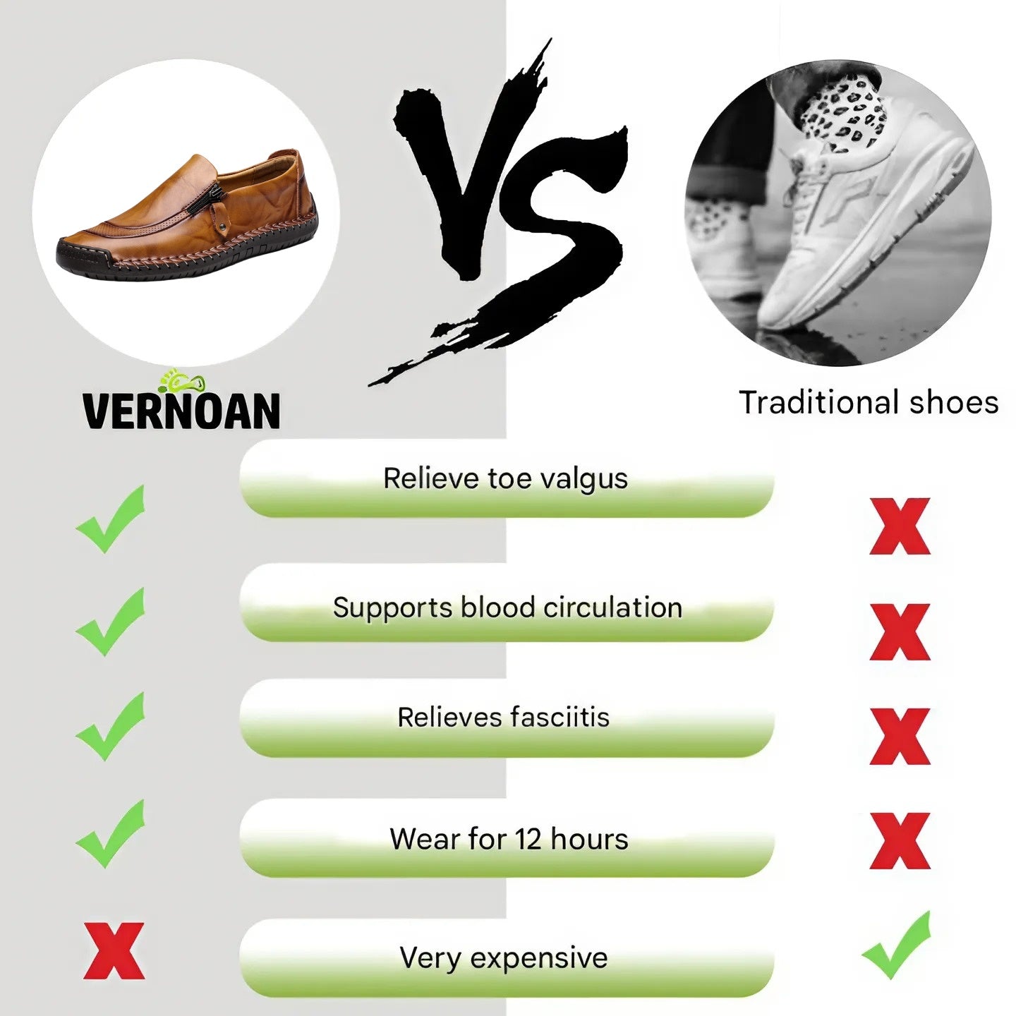 [70% off last day - ends soon] 🔥 Men's genuine leather walking shoes 👞 Hand-sewn ✅ Arch support for comfortable walking