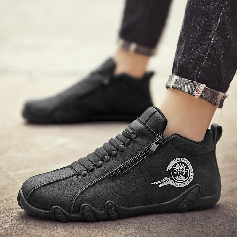 (🔥70% off today, don't miss it)🐂Men's calfskin casual shoes👞Hand-sewn, easy to put on and take off✅Arch support - relieve pain and walk comfortably