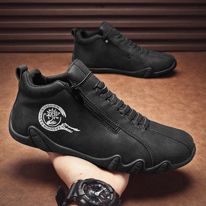 (🔥70% off today, don't miss it)🐂Men's calfskin casual shoes👞Hand-sewn, easy to put on and take off✅Arch support - relieve pain and walk comfortably