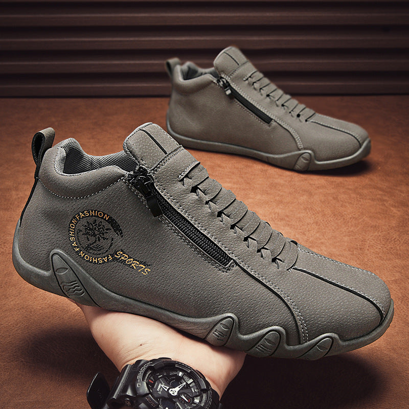 (🔥70% off today, don't miss it)🐂Men's calfskin casual shoes👞Hand-sewn, easy to put on and take off✅Arch support - relieve pain and walk comfortably