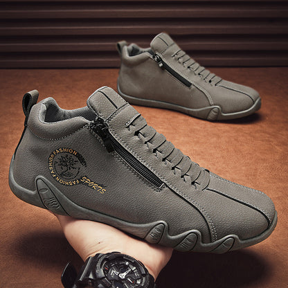 (🔥70% off today, don't miss it)🐂Men's calfskin casual shoes👞Hand-sewn, easy to put on and take off✅Arch support - relieve pain and walk comfortably