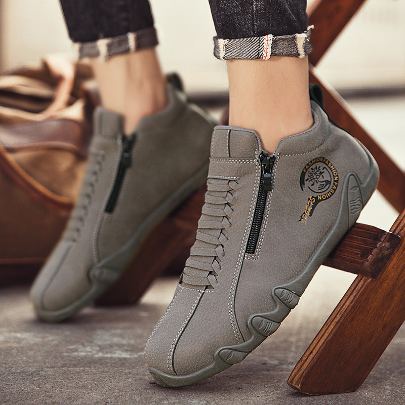 (🔥70% off today, don't miss it)🐂Men's calfskin casual shoes👞Hand-sewn, easy to put on and take off✅Arch support - relieve pain and walk comfortably