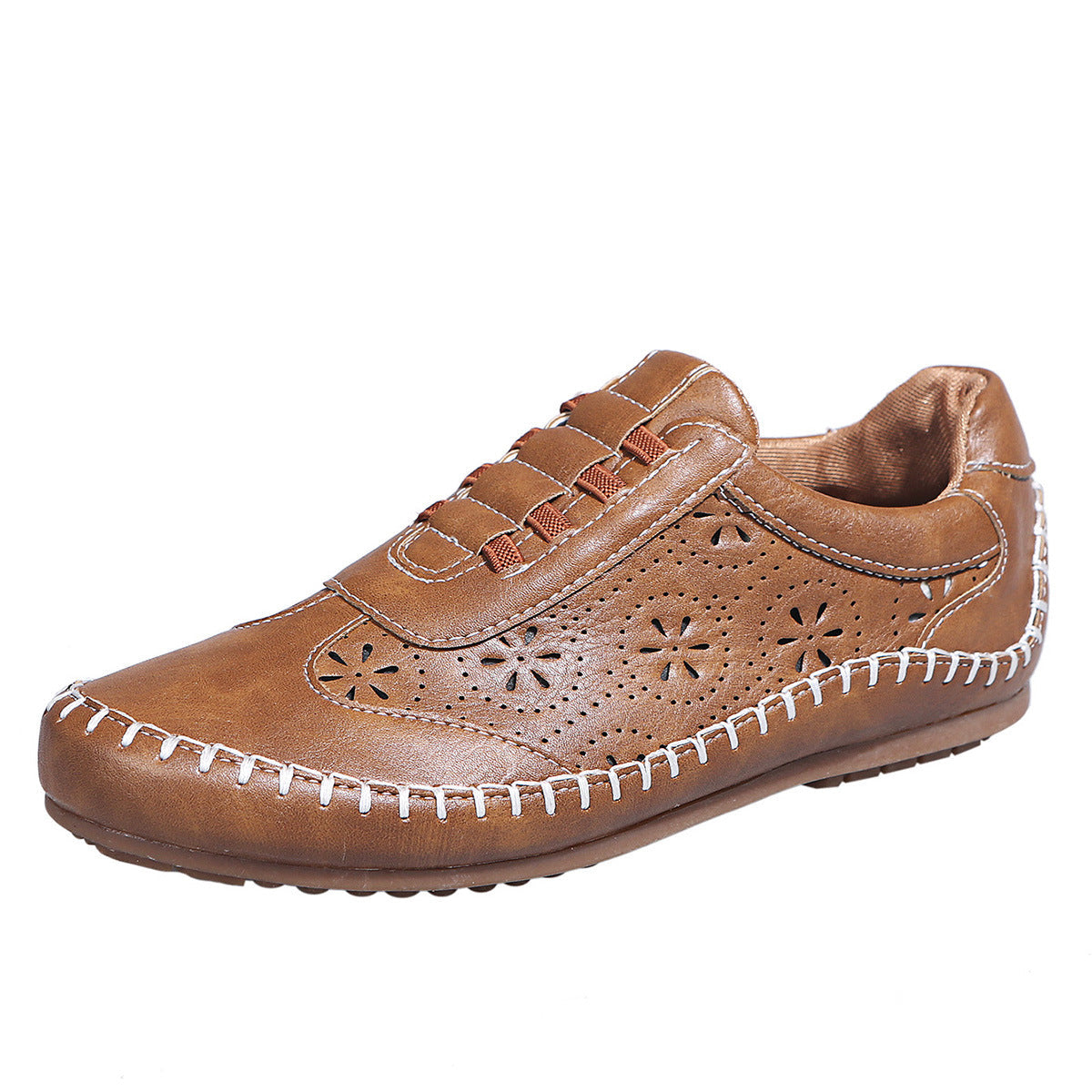 New round toe hollow flat casual shoes