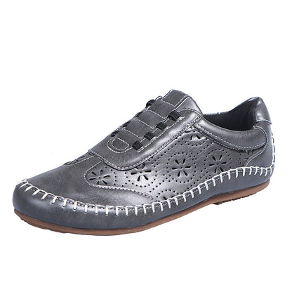 New round toe hollow flat casual shoes